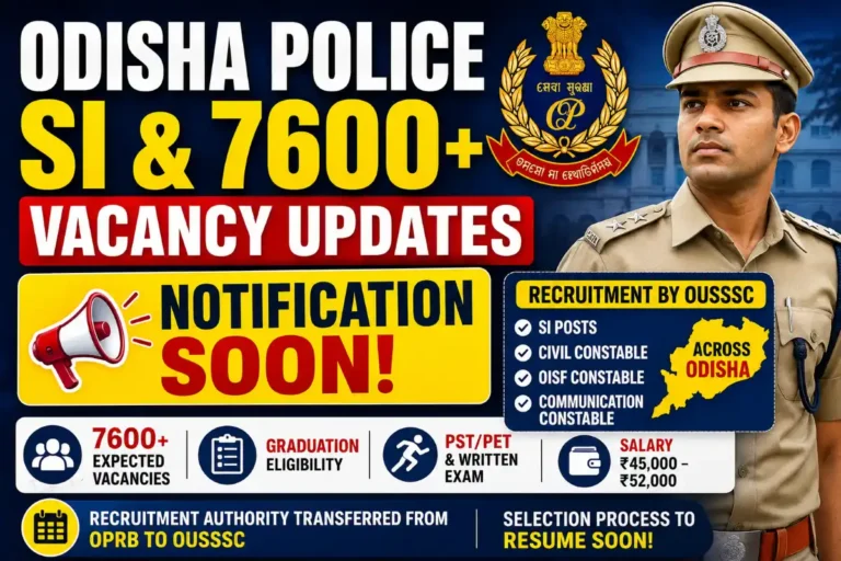 Odisa police vacancy